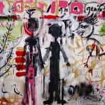 The Couple | 48 x 96 | Mixed Media on Canvas