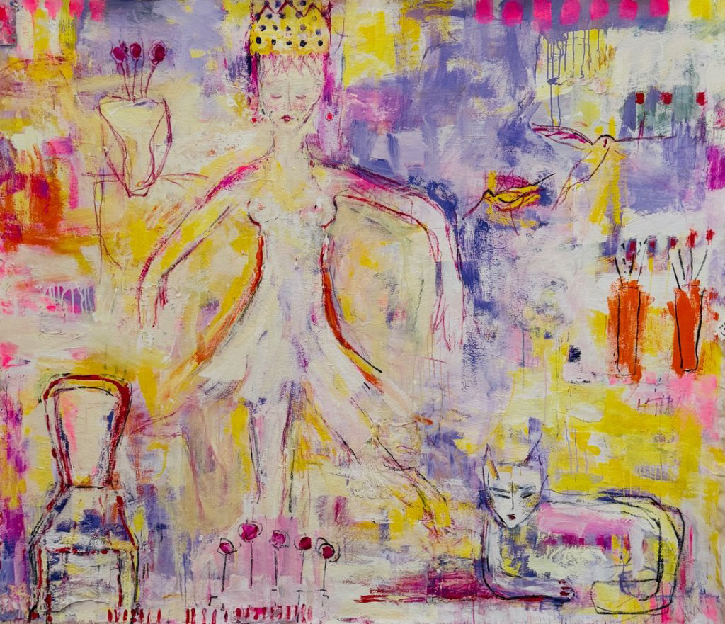 Reverie | 68″ x 79″ | Mixed Media on Canvas