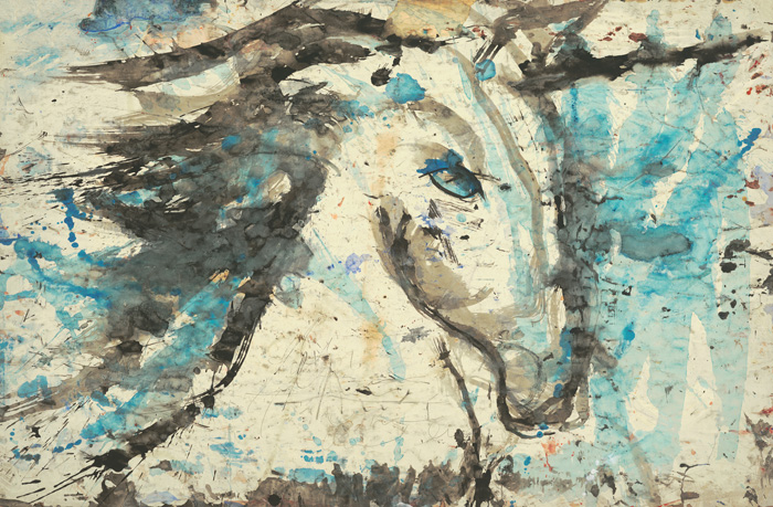 Unicorn | 12″ x 18″; 16″ x 24″; larger sizes available |  100% cotton rag archival fine art paper | Acrylic on Canvas