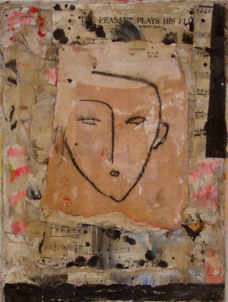 Melody | 13″ x 13″ | Mixed Media and Resin on Canvas