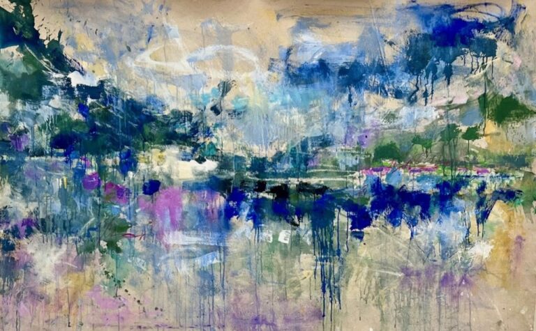 Reflections | 55″ x 89″ | Mixed Media on Canvas