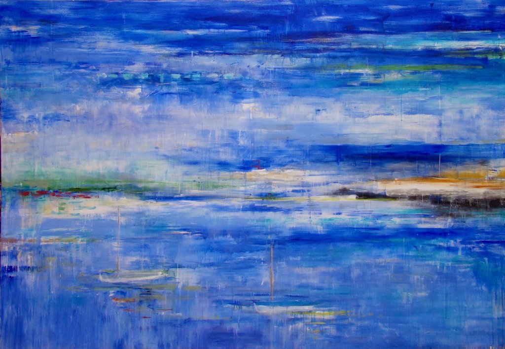 Seascape | 64″ x 92″ | Mixed Media on Canvas