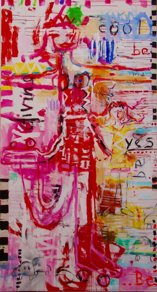 The Skater | 102″ x 55″ | Acrylic on Canvas