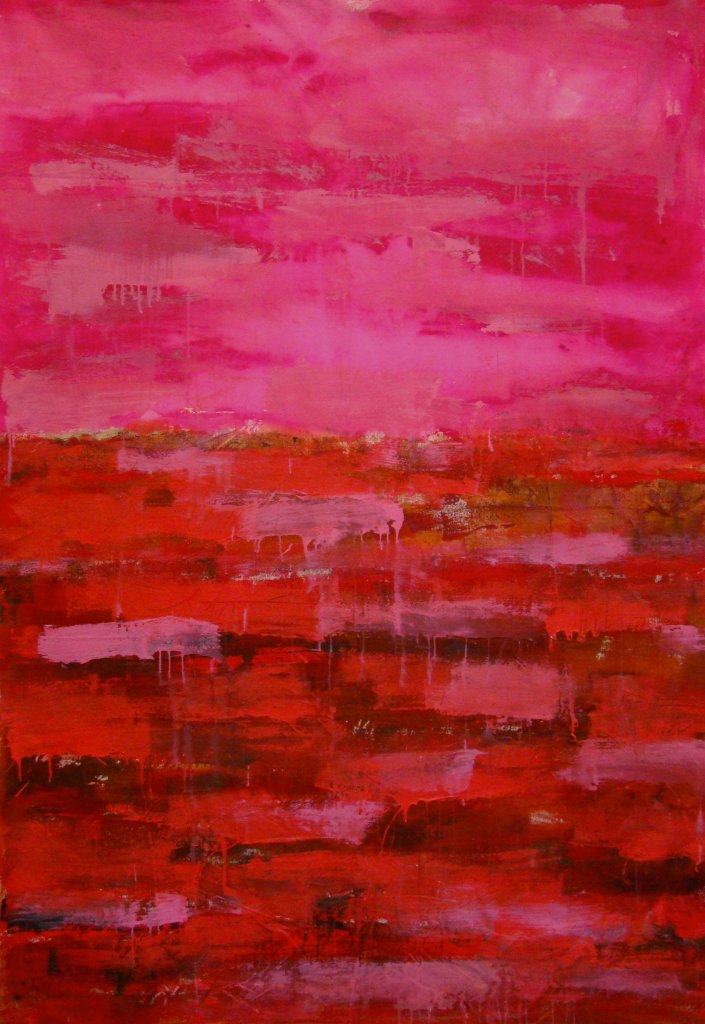 India Dreaming | 79″ x 54″ | Mixed Media on Canvas