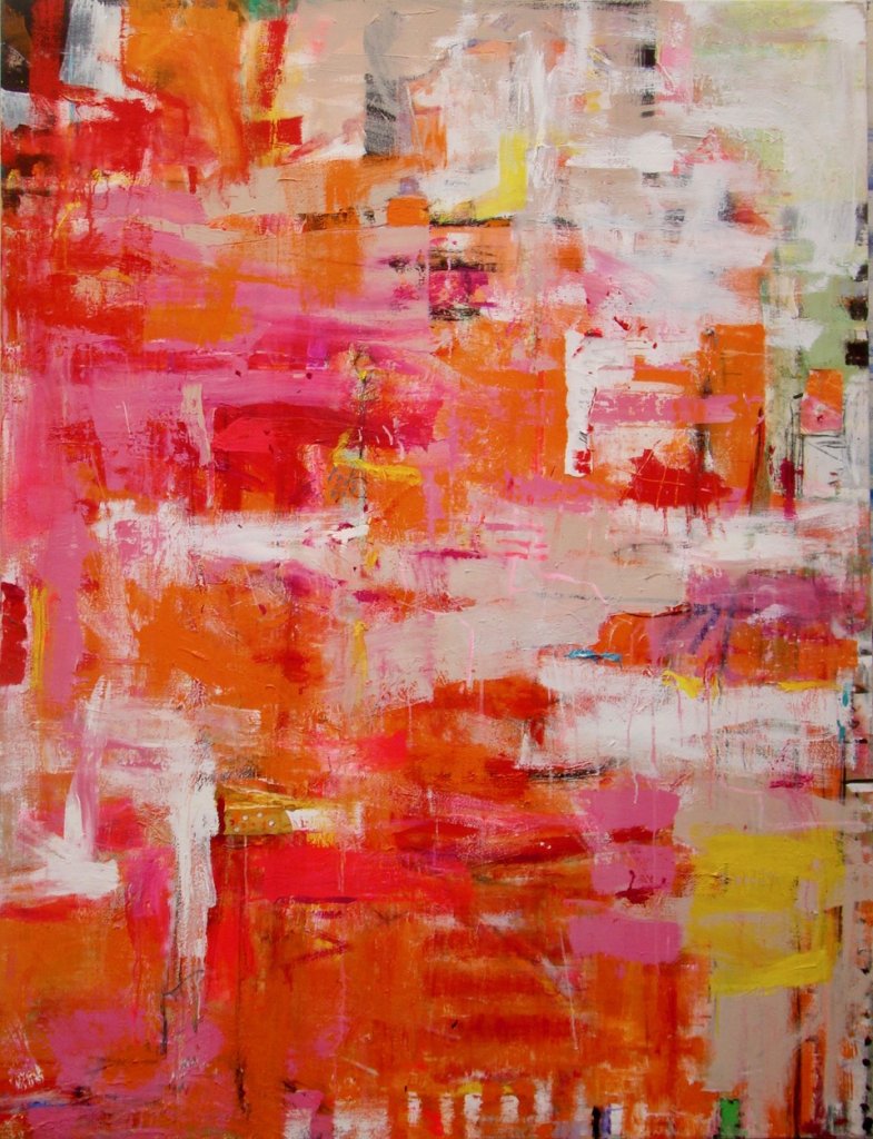 Mardi Gras | 60″ x 78″ | Mixed Media on Canvas
