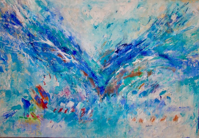 Seaside | 54″ x 77″ | Acrylic on Canvas