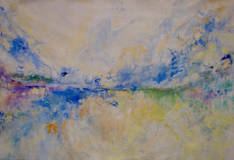 Sunrise | 67″ x 96″ | Mixed Media on Canvas