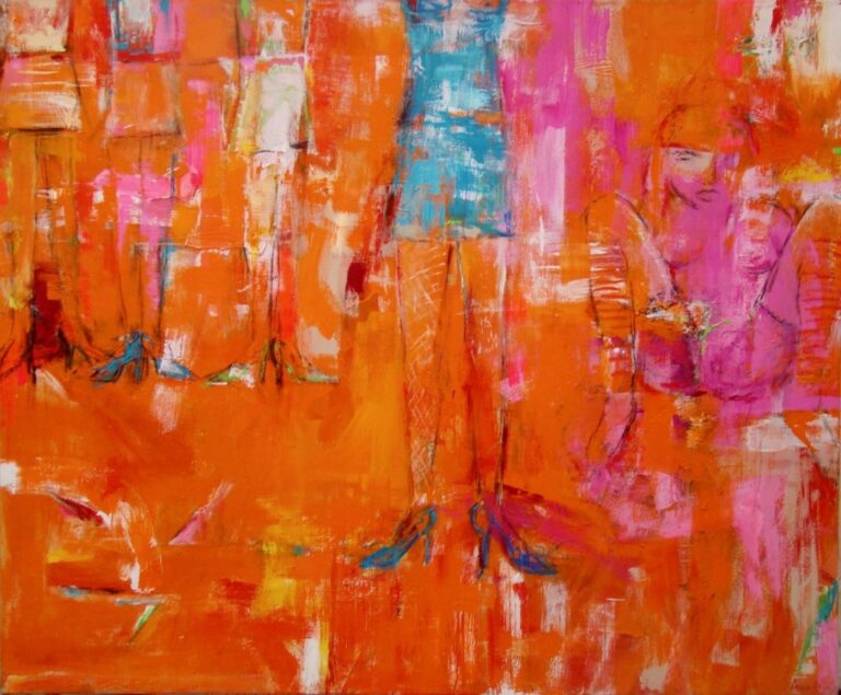 Girls | 58″ x 70″ | Mixed Media on Canvas
