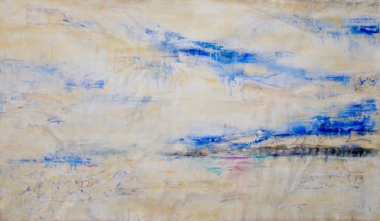 Tranquility | 43″ x 74″ | Mixed Media and Collage on Canvas