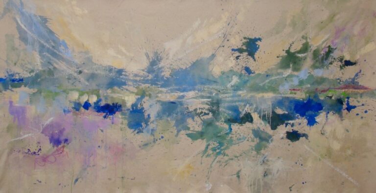 Vista Point: As Far as My Eye Could See | Mixed Media on Canvas