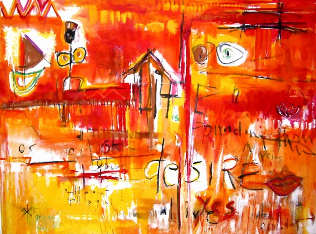 In the Town | 72″ x 96″ | Oil on Canvas