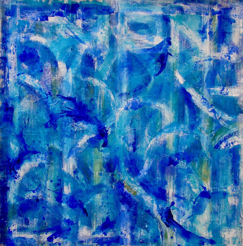 Splash | 53″ x 55″ | Mixed Media on Canvas