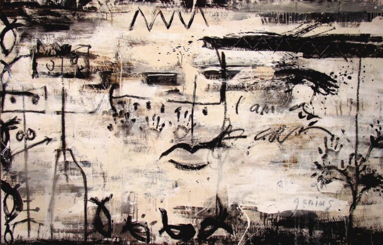 The Philosopher | 54″ x 86″ | Mixed Media on Canvas