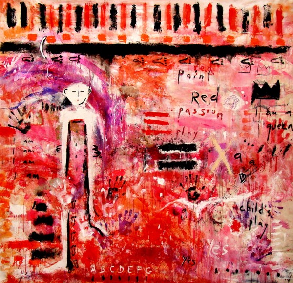 Child’s Play | 70″ x 74″ | Mixed Media on Canvas