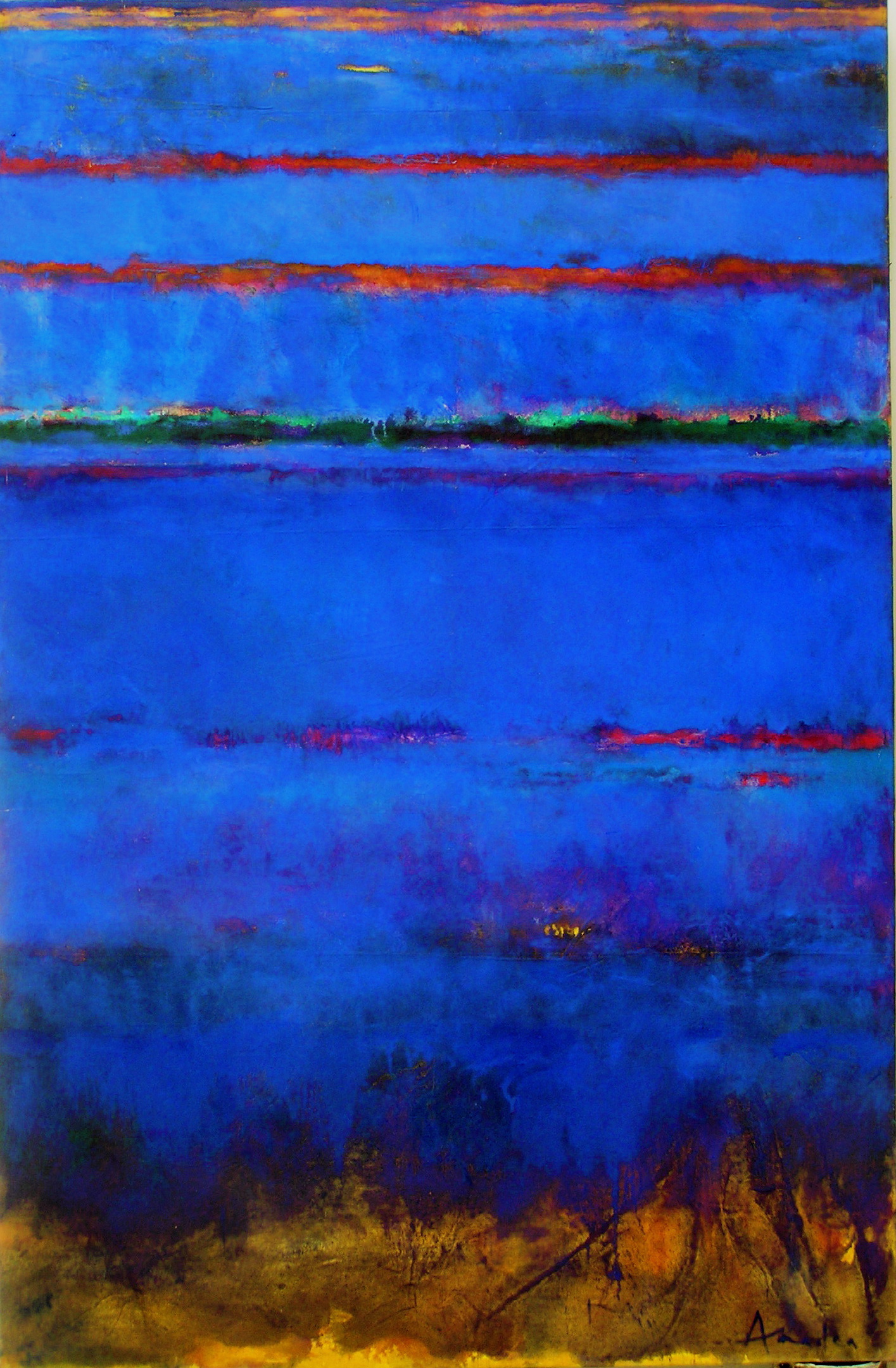 Kind of Blue | 84″ x 55″ | Oil on Canvas