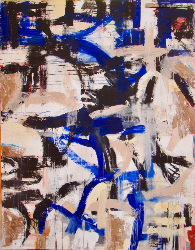 Night in the Congo | Mixed Media on Canvas