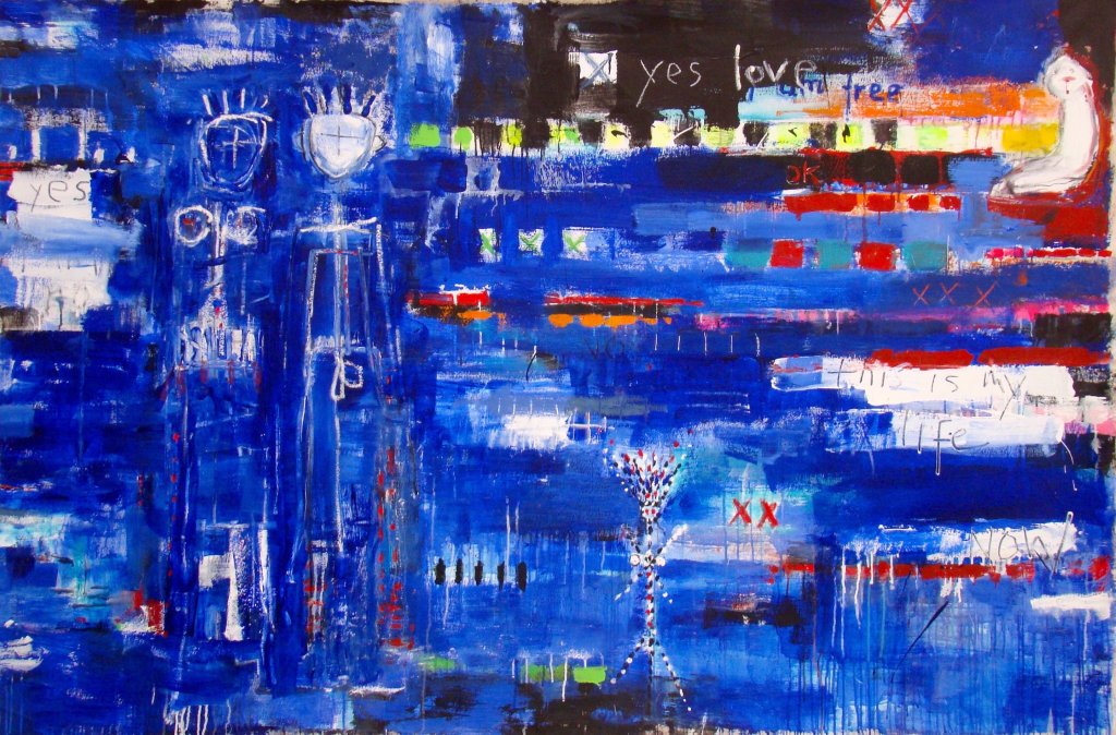 African Dream | 56″ x 84″ | Oil and Acrylic on Canvas