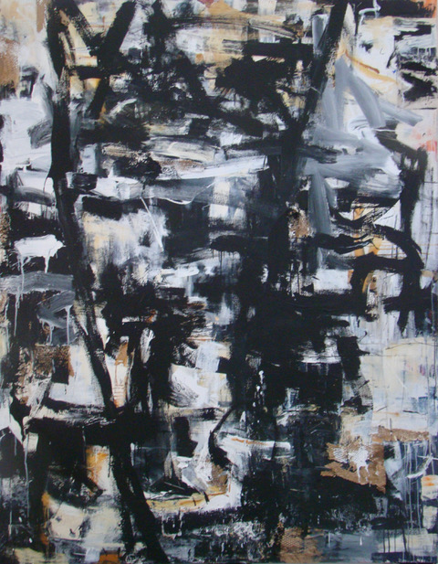 Night Ride | 84″ x 64″ | Mixed Media on Canvas