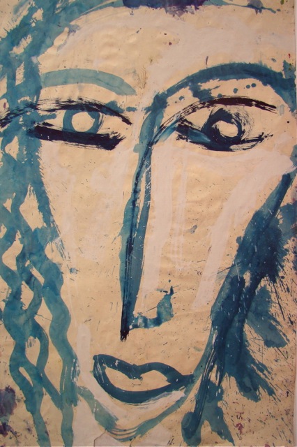 Faces on Paper 98 | 37″ x 24″ (unframed)