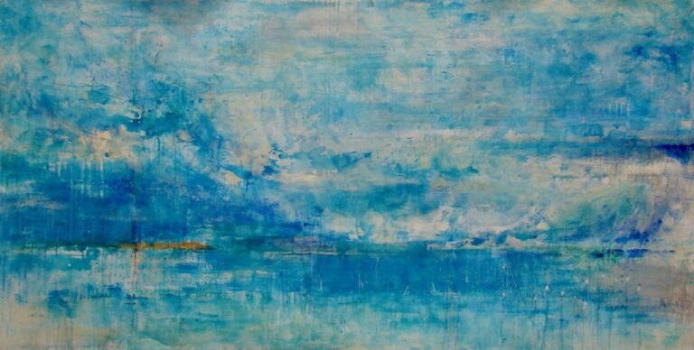 Fiji | 56″ x 111″ | Mixed Media on Canvas