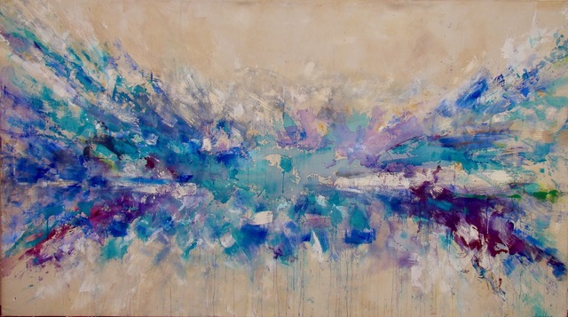 Reflections | 53″ x 94″ | Mixed Media on Canvas