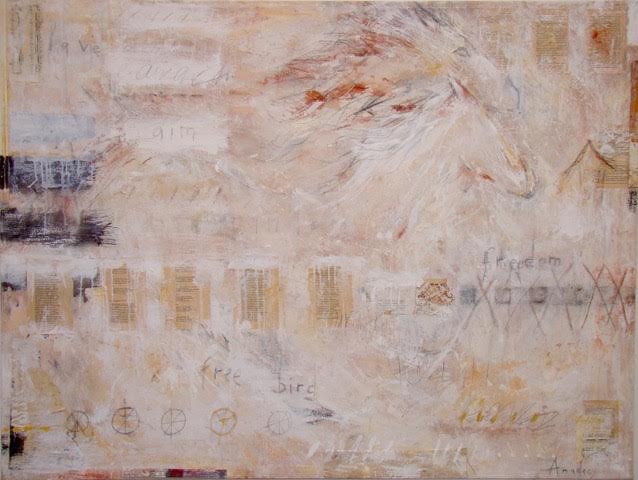 Twin Souls #2 | 54″ x 72″ | Mixed Media on Canvas