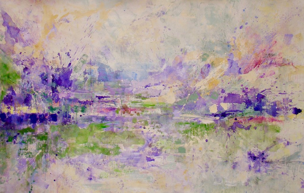 Greener Pastures | 56″ x 84″ | Mixed Media on Canvas