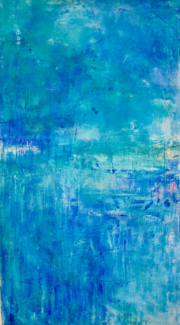 Caribbean Tryst #2 (Image 2) | 29″ x 56″ | Mixed Media on Canvas