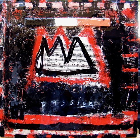 La Passion | 20″ x 20″ | Mixed Media and Resin on Canvas