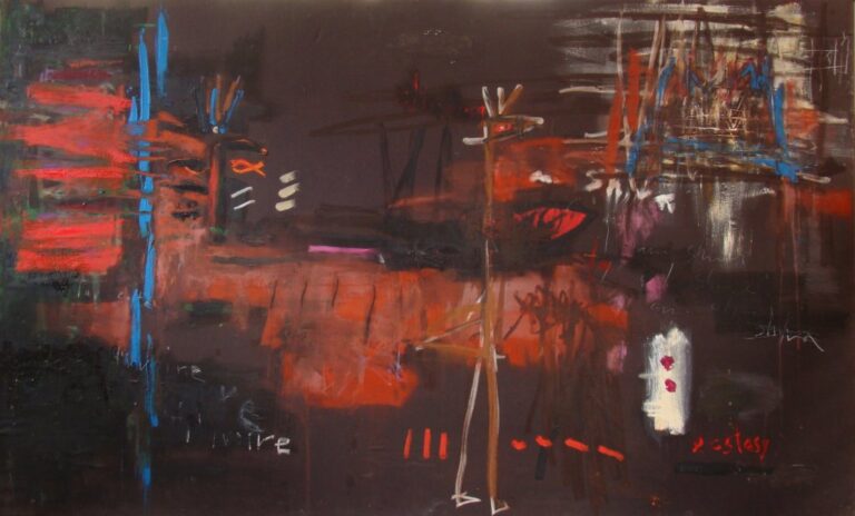 Shrine | 46″ x 76″ | Mixed Media on Panel
