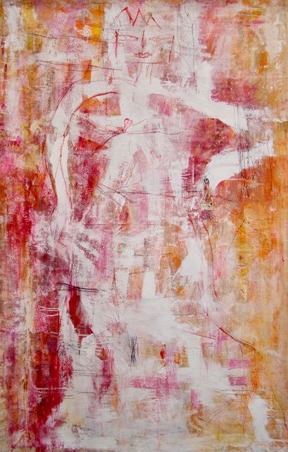 At the Met Gala | 77″ x 50″ | Mixed Media on Canvas
