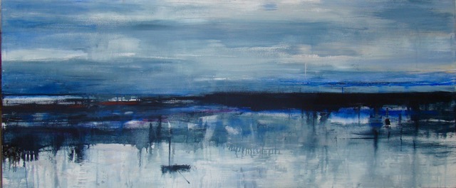 Harbour | 30” x 72” | Mixed Media on Canvas