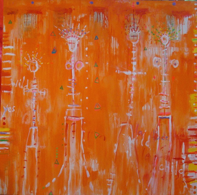 Jeweled Affair | 54″ x 54″ | Mixed Media on Canvas