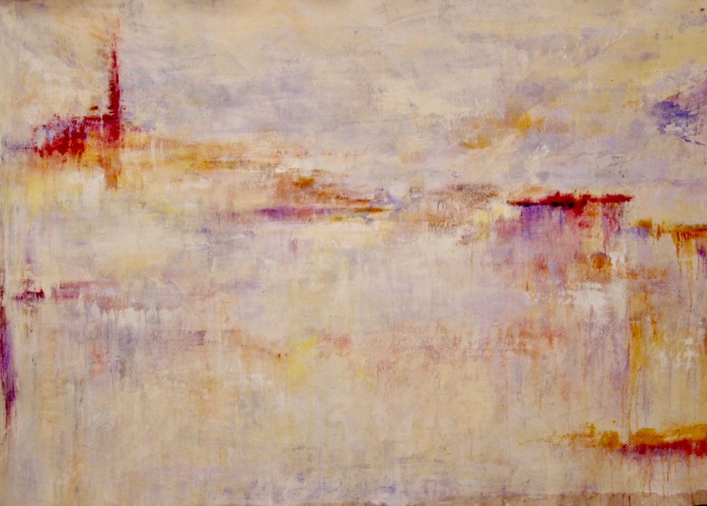 Mont St. Michel | 56″ x 93″ | Mixed Media on Canvas