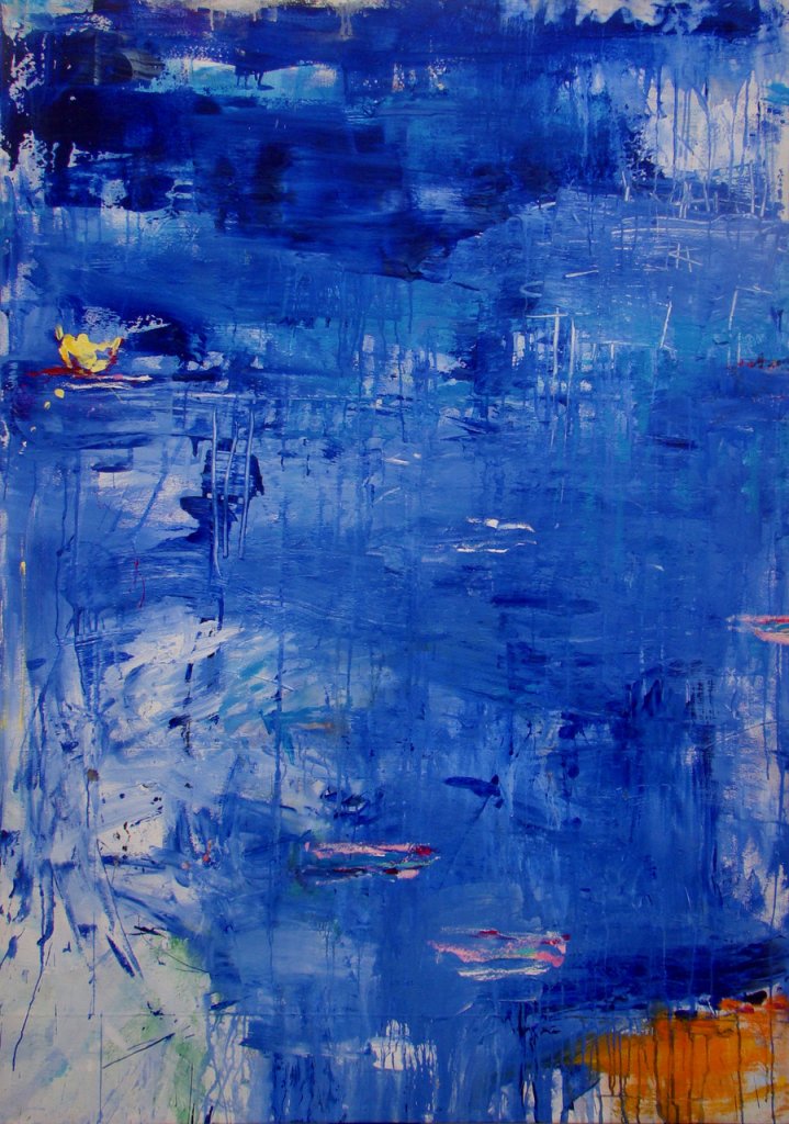 Reflections | 74″ x 54″ | Mixed Media on Canvas