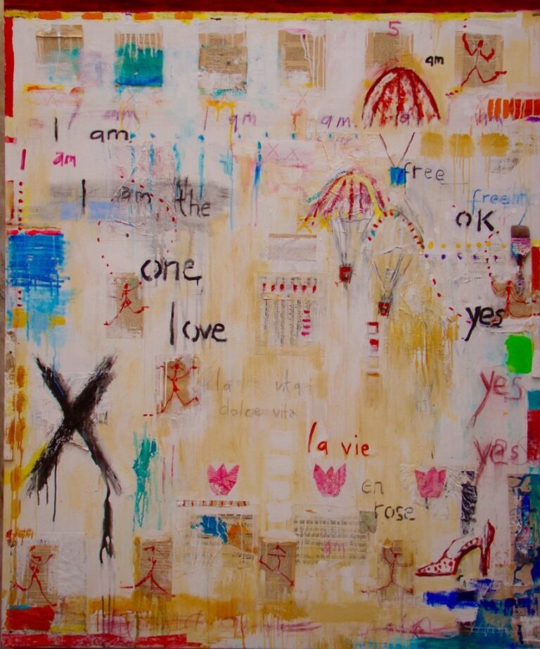 The One Love | 72″ x 56″ | Mixed Media on Canvas