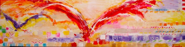 Flight No. 2 | 24″ x 94″ | Acrylic on Canvas