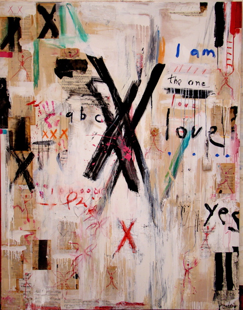 The One Love | 72″ x 56″ | Mixed Media on Canvas