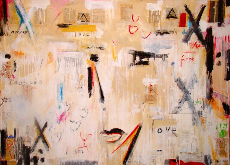 The One Love #2 I 56″ x 76″ I Mixed Media on Canvas