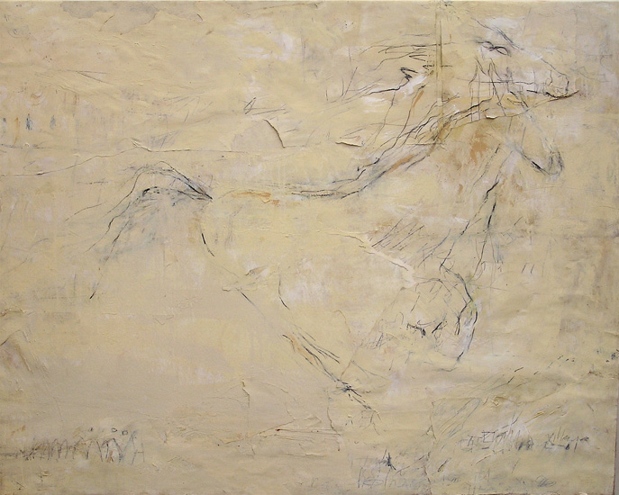 Flight | 70″ x 54″ | Collage on Canvas