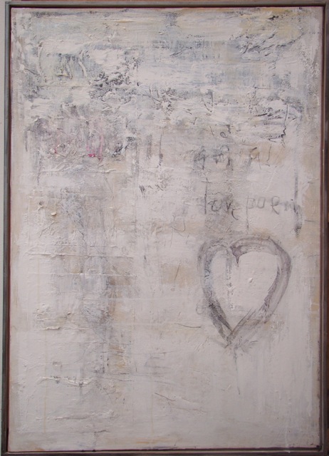“LOVE POEM” | Mixed media on Canvas | 35″ x 25″