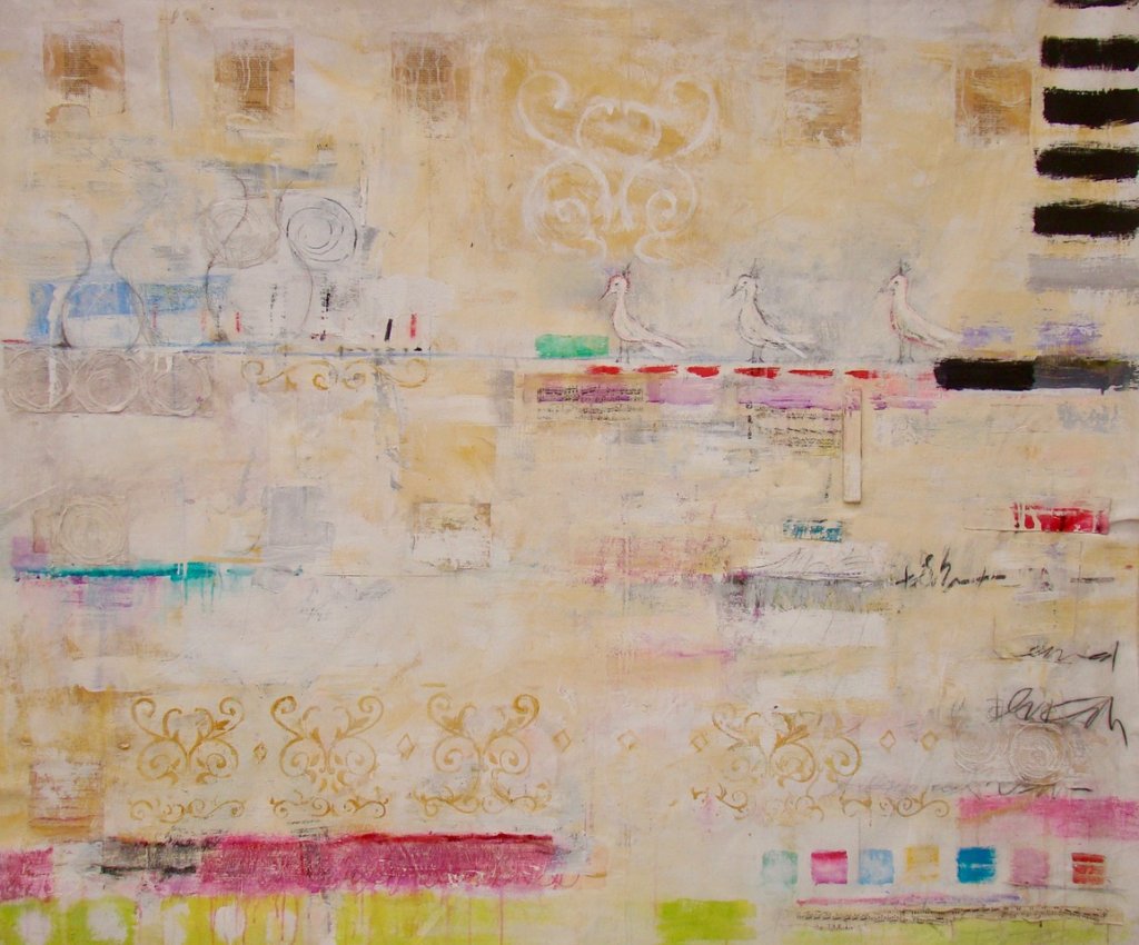 Three | 62” x 78” | mixed media on canvas
