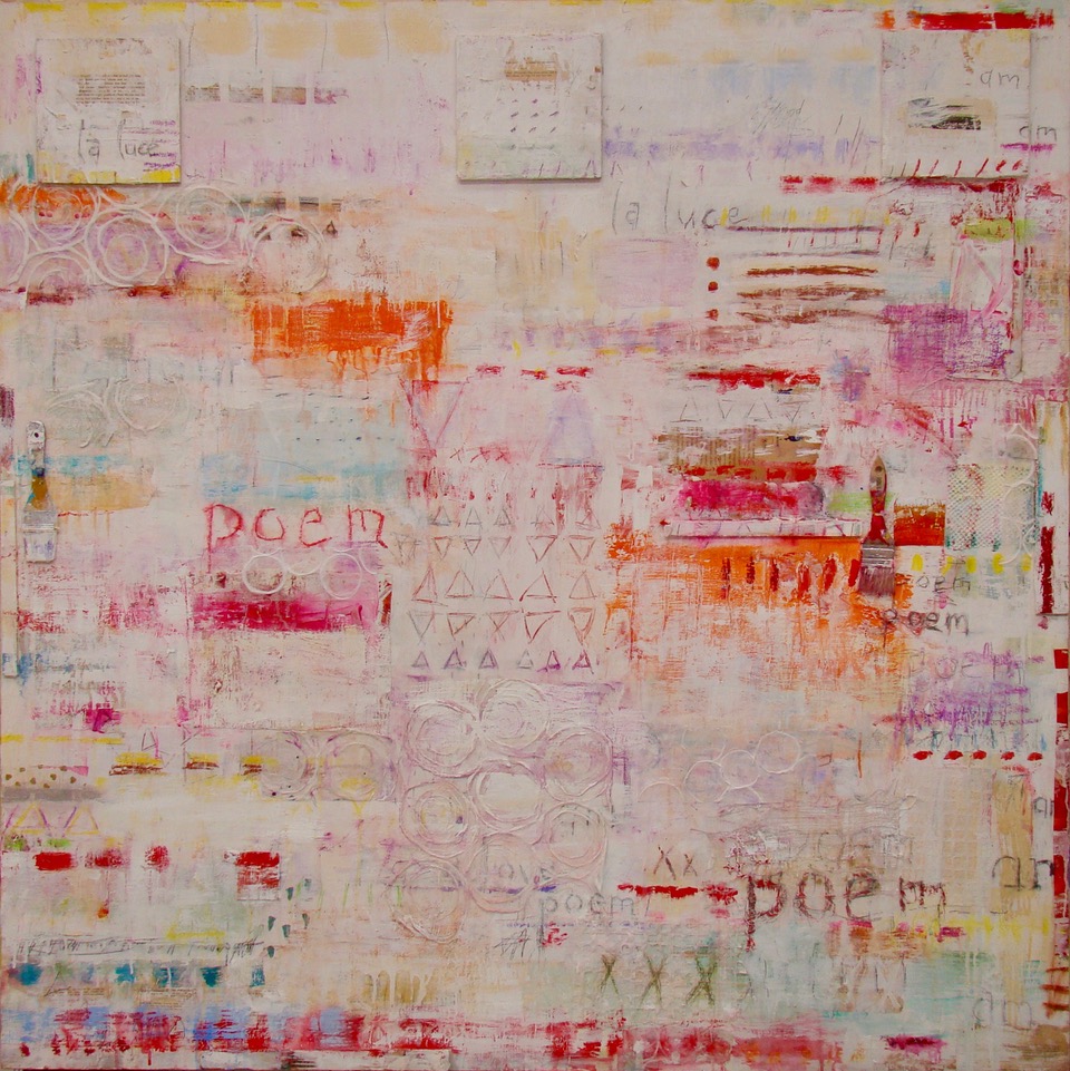 Poem | 60” x 60” | Mixed media on panel