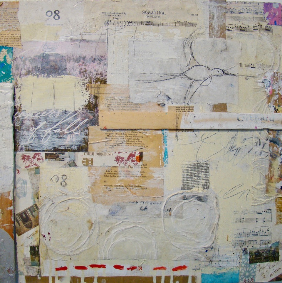 Hummingbird | 20” x 20” | Mixed media on Canvas